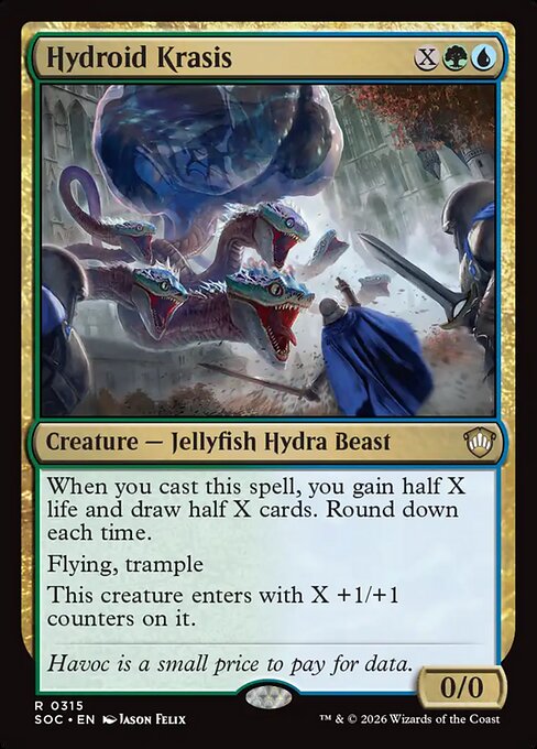 Hydroid Krasis - Secrets of Strixhaven Commander MTG spoiler