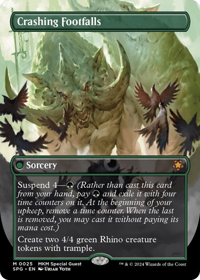 Crashing Footfalls (Borderless)