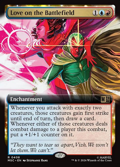 Love on the Battlefield - Marvel Super Heroes Commander MTG spoiler
