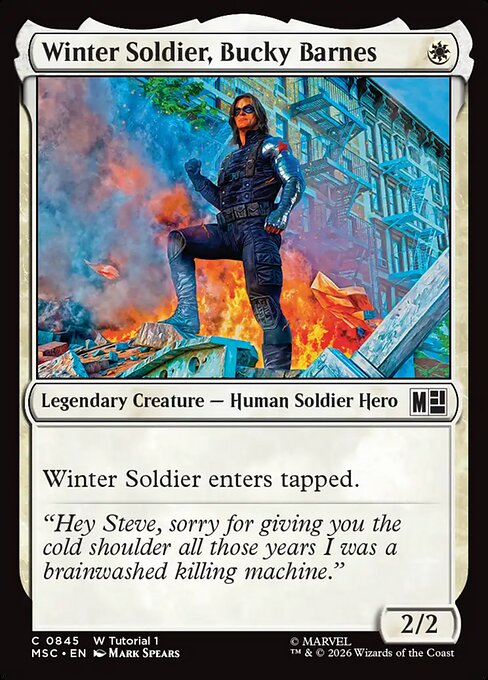 Winter Soldier, Bucky Barnes - Marvel Super Heroes Commander MTG spoiler
