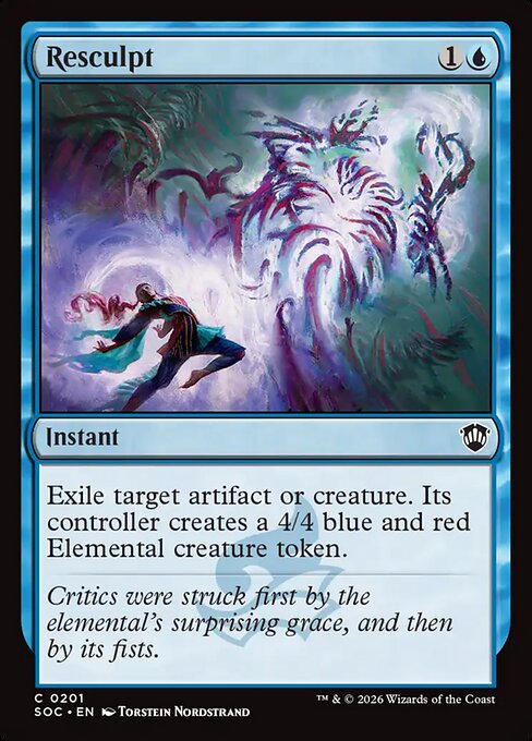Resculpt - Secrets of Strixhaven Commander MTG spoiler