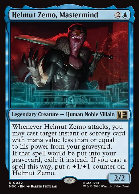 Helmut Zemo, Mastermind - Marvel Super Heroes Commander MTG spoiler