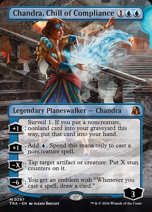 Chandra, Chill of Compliance - Reality Fracture Commander MTG spoiler