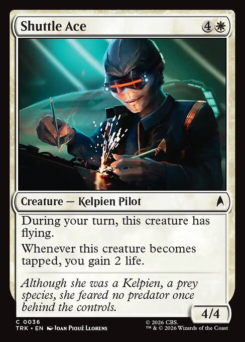 Shuttle Ace - Star Trek MTG spoiler