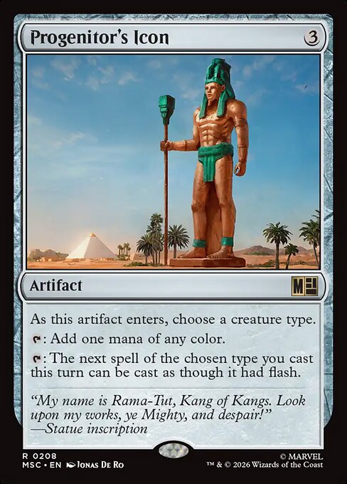 Progenitor's Icon - Marvel Super Heroes Commander MTG spoiler