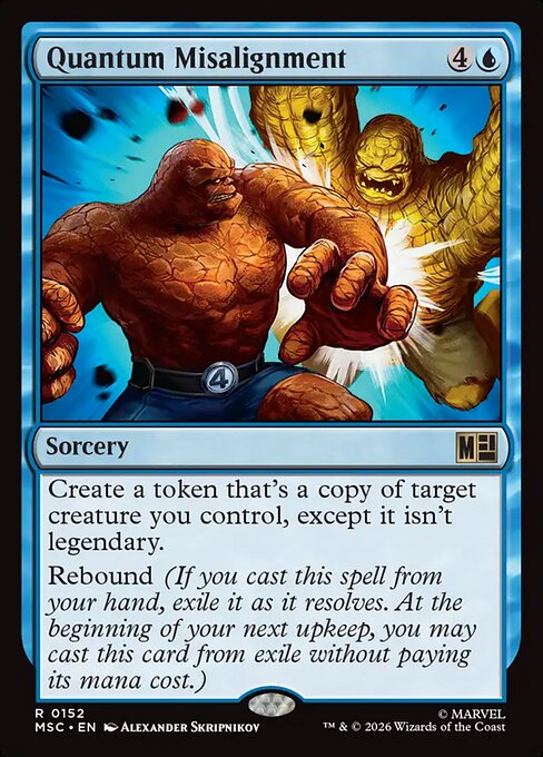 Quantum Misalignment - Marvel Super Heroes Commander MTG spoiler