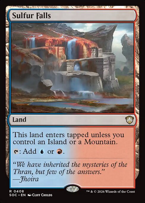 Sulfur Falls - Secrets of Strixhaven Commander MTG spoiler