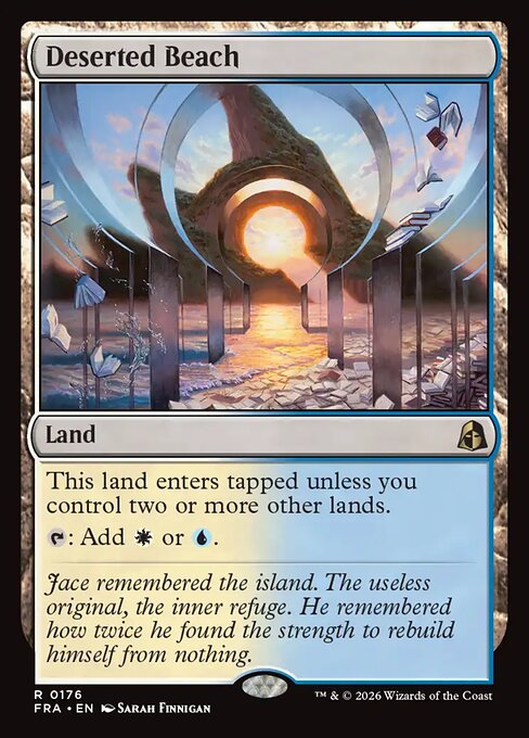 Deserted Beach - Reality Fracture MTG spoiler