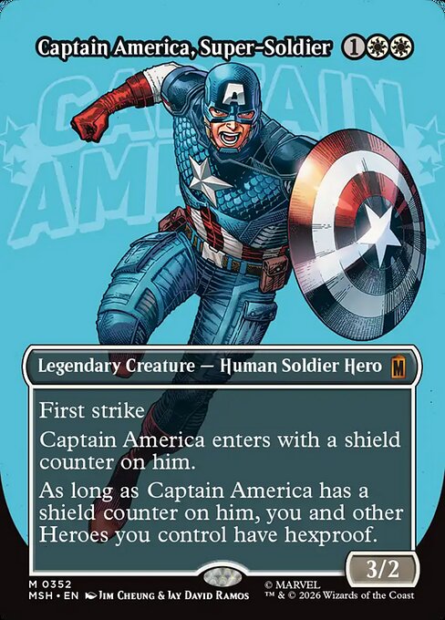 Captain America, Super-Soldier - Marvel Super Heroes MTG spoiler