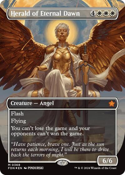 Herald of Eternal Dawn (Borderless) (Mana Foil)