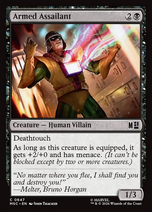 Armed Assailant - Marvel Super Heroes Commander MTG spoiler