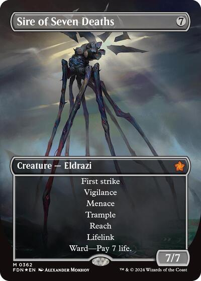 Sire of Seven Deaths (Borderless) (Mana Foil)