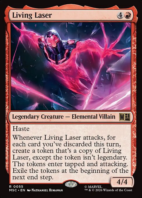 Living Laser - Marvel Super Heroes Commander MTG spoiler