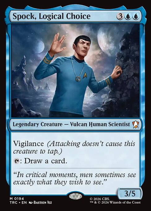 Spock, Logical Choice - Star Trek Commander MTG spoiler