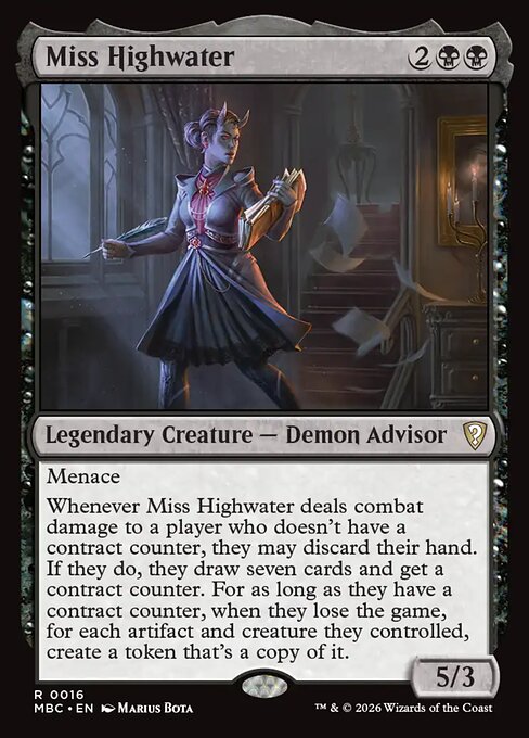 Miss Highwater - Mystery Booster: Commander Edition MTG spoiler