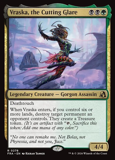 Vraska, the Cutting Glare - Reality Fracture MTG spoiler