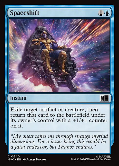 Spaceshift - Marvel Super Heroes Commander MTG spoiler