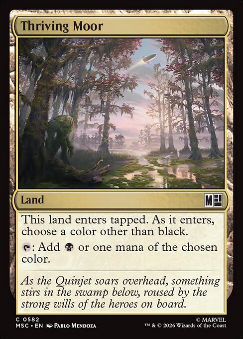 Thriving Moor - Marvel Super Heroes Commander MTG spoiler