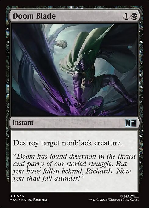 Doom Blade - Marvel Super Heroes Commander MTG spoiler