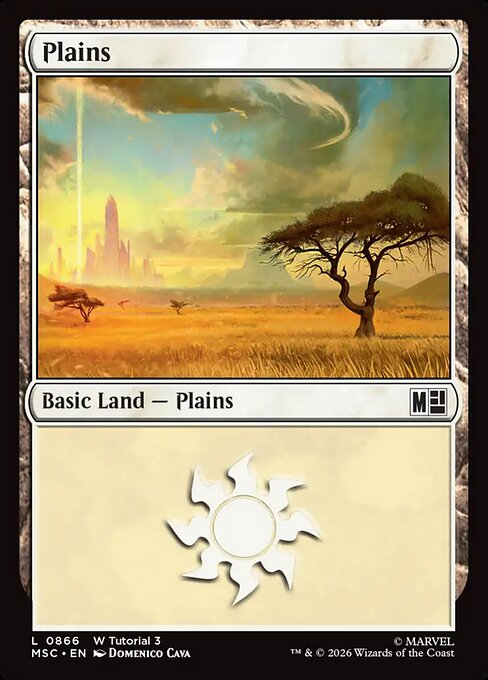 Plains - Marvel Super Heroes Commander MTG spoiler