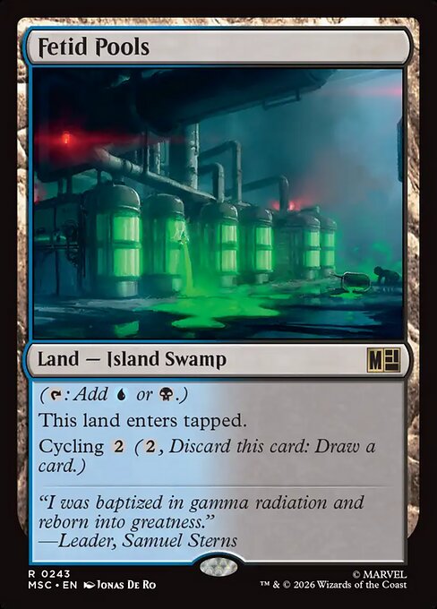Fetid Pools - Marvel Super Heroes Commander MTG spoiler