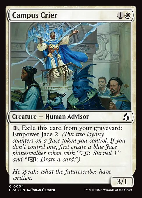 Campus Crier - Reality Fracture MTG spoiler