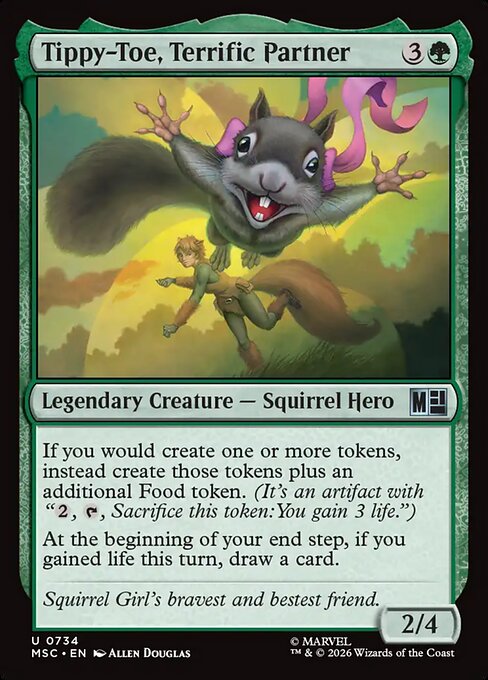 Tippy-Toe, Terrific Partner - Marvel Super Heroes Commander MTG spoiler