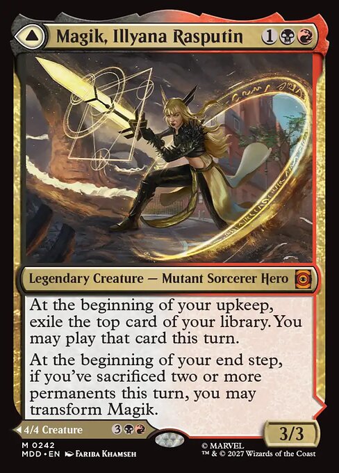 Magik, Illyana Rasputin // Darkchild, Demon Uncaged - Marvel: Darkhold Destiny MTG spoiler