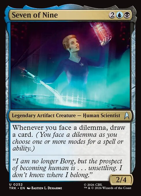 Seven of Nine - Star Trek MTG spoiler