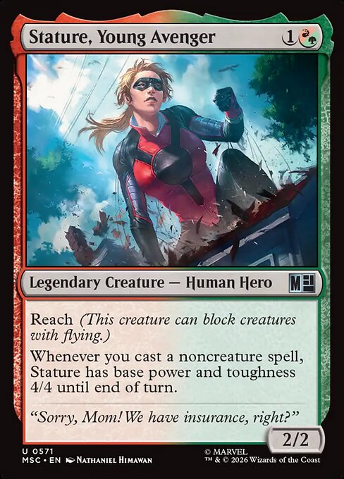 Stature, Young Avenger - Marvel Super Heroes Commander MTG spoiler