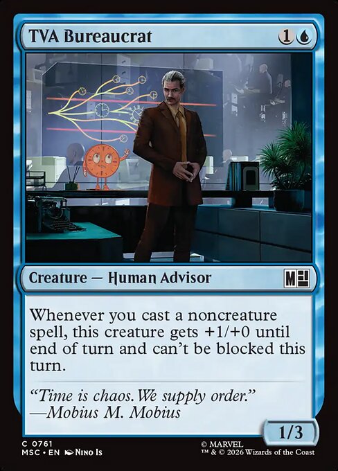 TVA Bureaucrat - Marvel Super Heroes Commander MTG spoiler