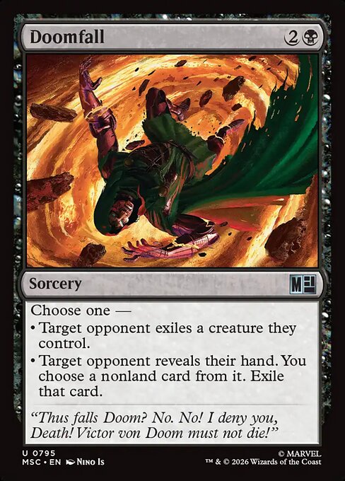 Doomfall - Marvel Super Heroes Commander MTG spoiler