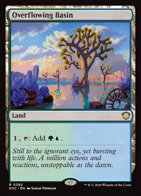 Overflowing Basin - Secrets of Strixhaven Commander MTG spoiler