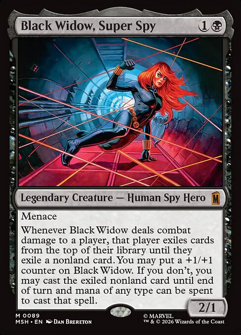 Black Widow, Super Spy - Marvel Super Heroes MTG spoiler