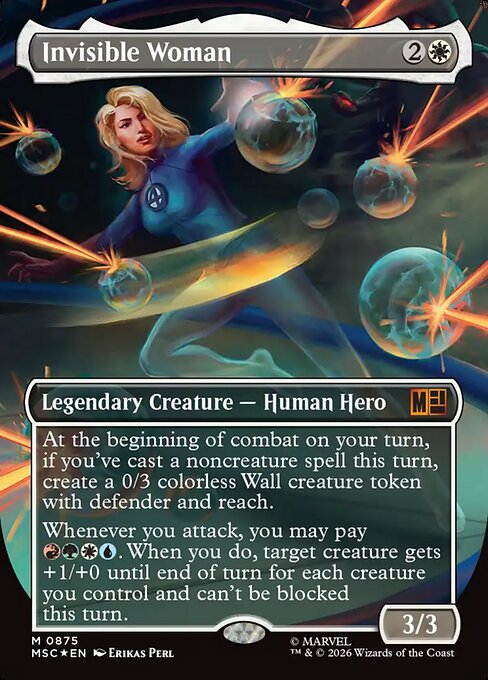 Invisible Woman - Marvel Super Heroes Commander MTG spoiler