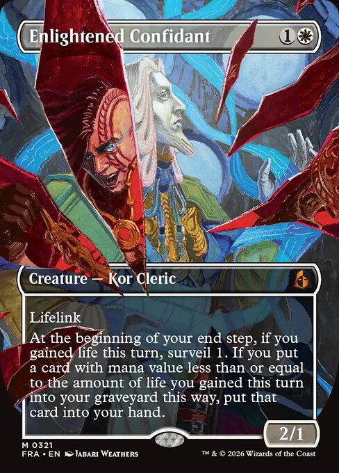 Enlightened Confidant - Reality Fracture Commander MTG spoiler