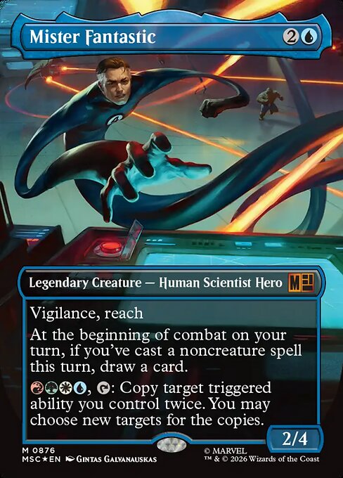 Mister Fantastic - Marvel Super Heroes Commander MTG spoiler