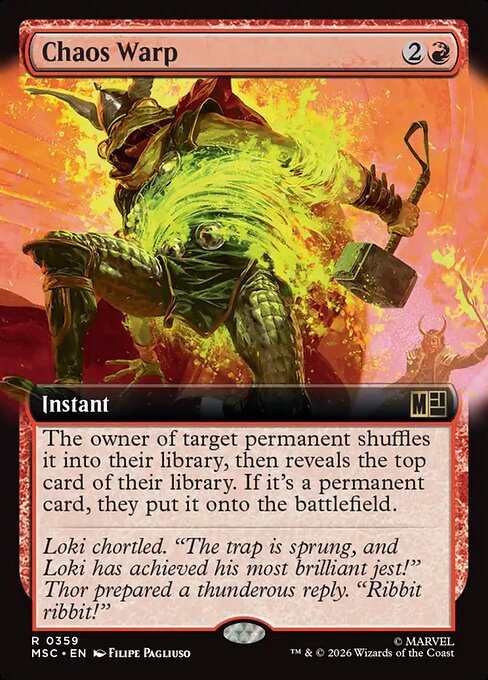Chaos Warp - Marvel Super Heroes Commander MTG spoiler