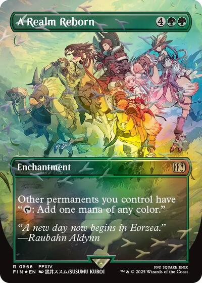 A Realm Reborn (Borderless) (Chocobo Track Foil)