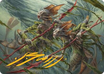Champions of the Shoal Art Card (Gold-Stamped Signature)