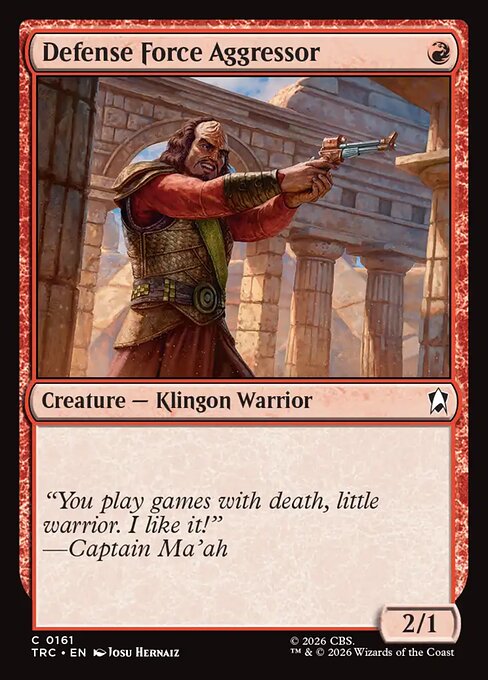 Defense Force Aggressor - Star Trek Commander MTG spoiler