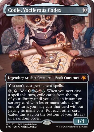 Codie, Vociferous Codex (Borderless)