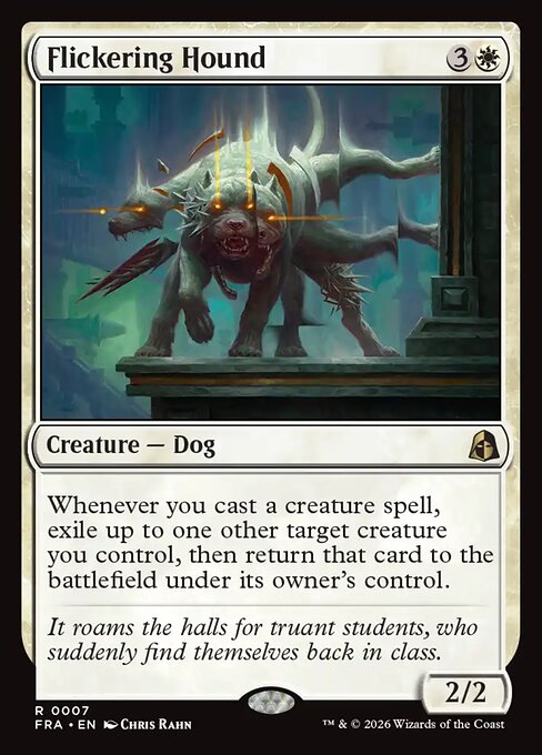 Flickering Hound - Reality Fracture MTG spoiler