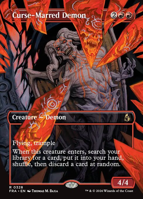 Curse-Marred Demon - Reality Fracture MTG spoiler