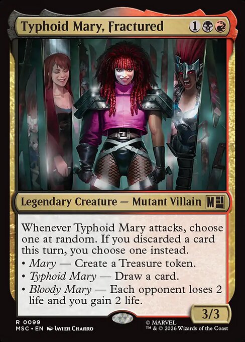 Typhoid Mary, Fractured - Marvel Super Heroes Commander MTG spoiler