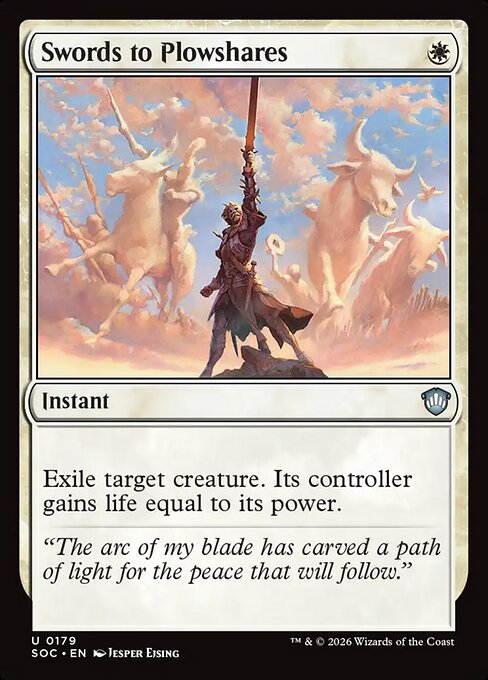 Swords to Plowshares - Secrets of Strixhaven Commander MTG spoiler