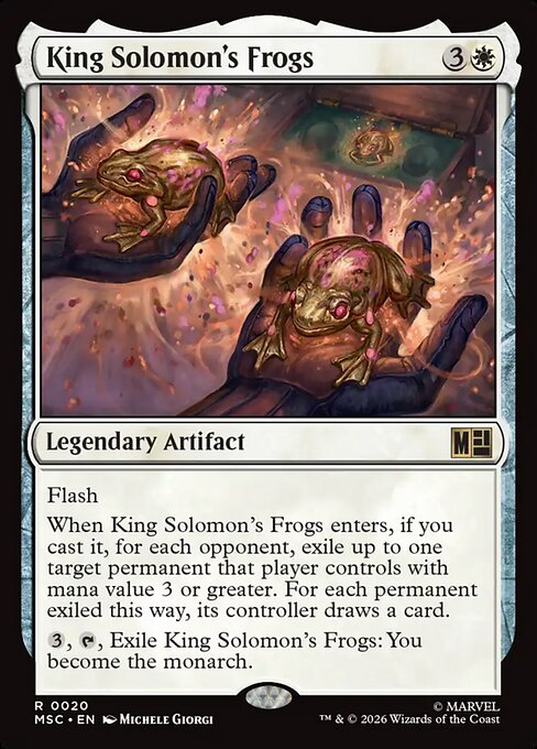 King Solomon's Frogs - Marvel Super Heroes Commander MTG spoiler