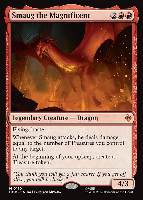 Smaug the Magnificent - The Hobbit MTG spoiler