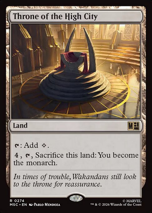 Throne of the High City - Marvel Super Heroes Commander MTG spoiler