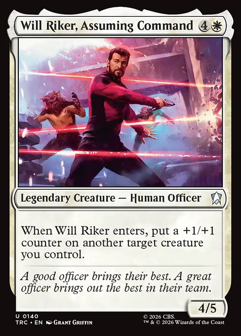 Will Riker, Assuming Command - Star Trek Commander MTG spoiler